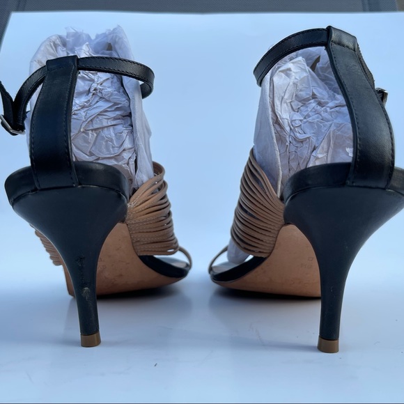 Loeffler Randall Black & Tan Leather Ankle… - Picture 7 of 13